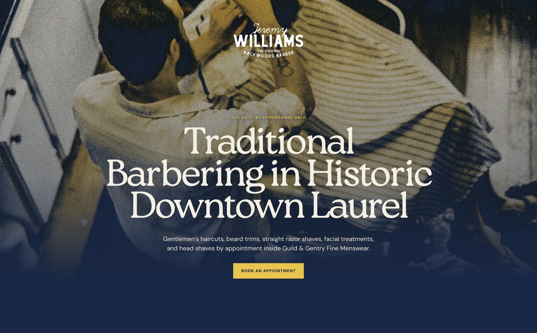 Laurel Barber website homepage